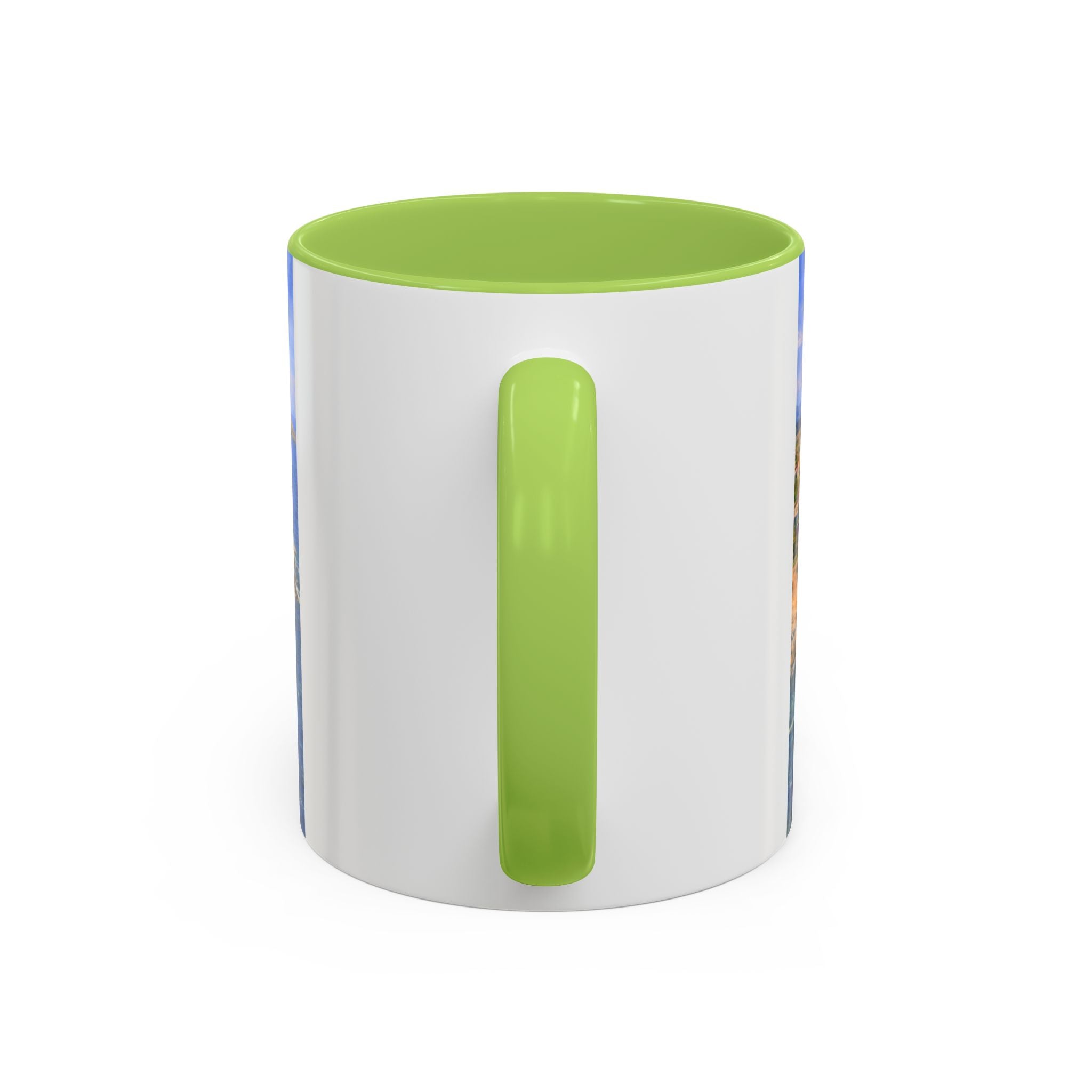 Coastal Village Accent Coffee Mug — Scenic Seaside Artwork 11/15oz