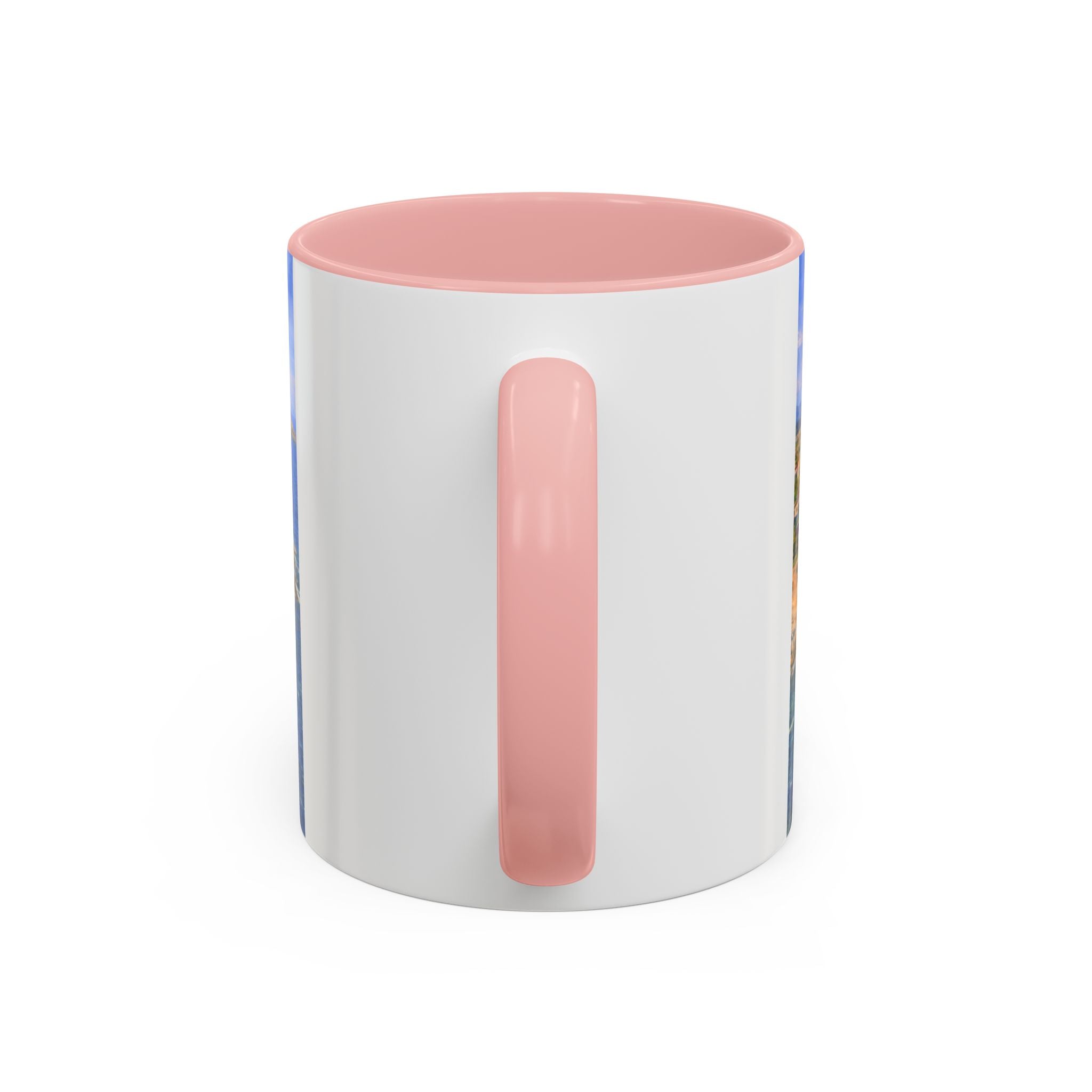 Coastal Village Accent Coffee Mug — Scenic Seaside Artwork 11/15oz