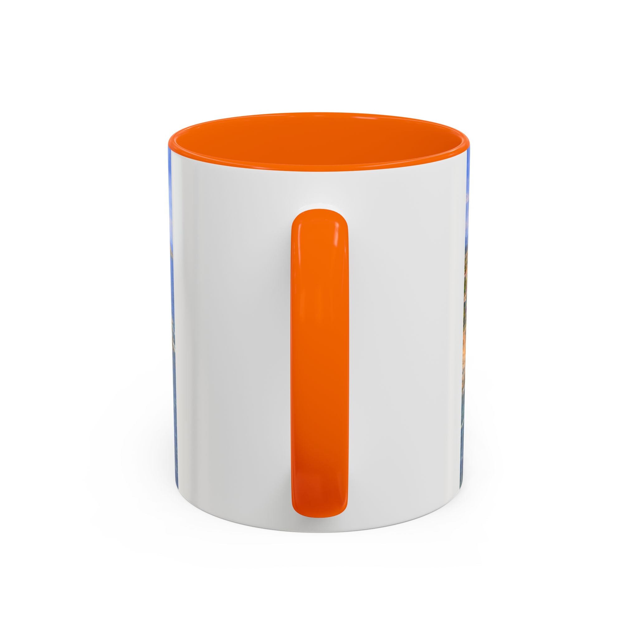 Coastal Village Accent Coffee Mug — Scenic Seaside Artwork 11/15oz
