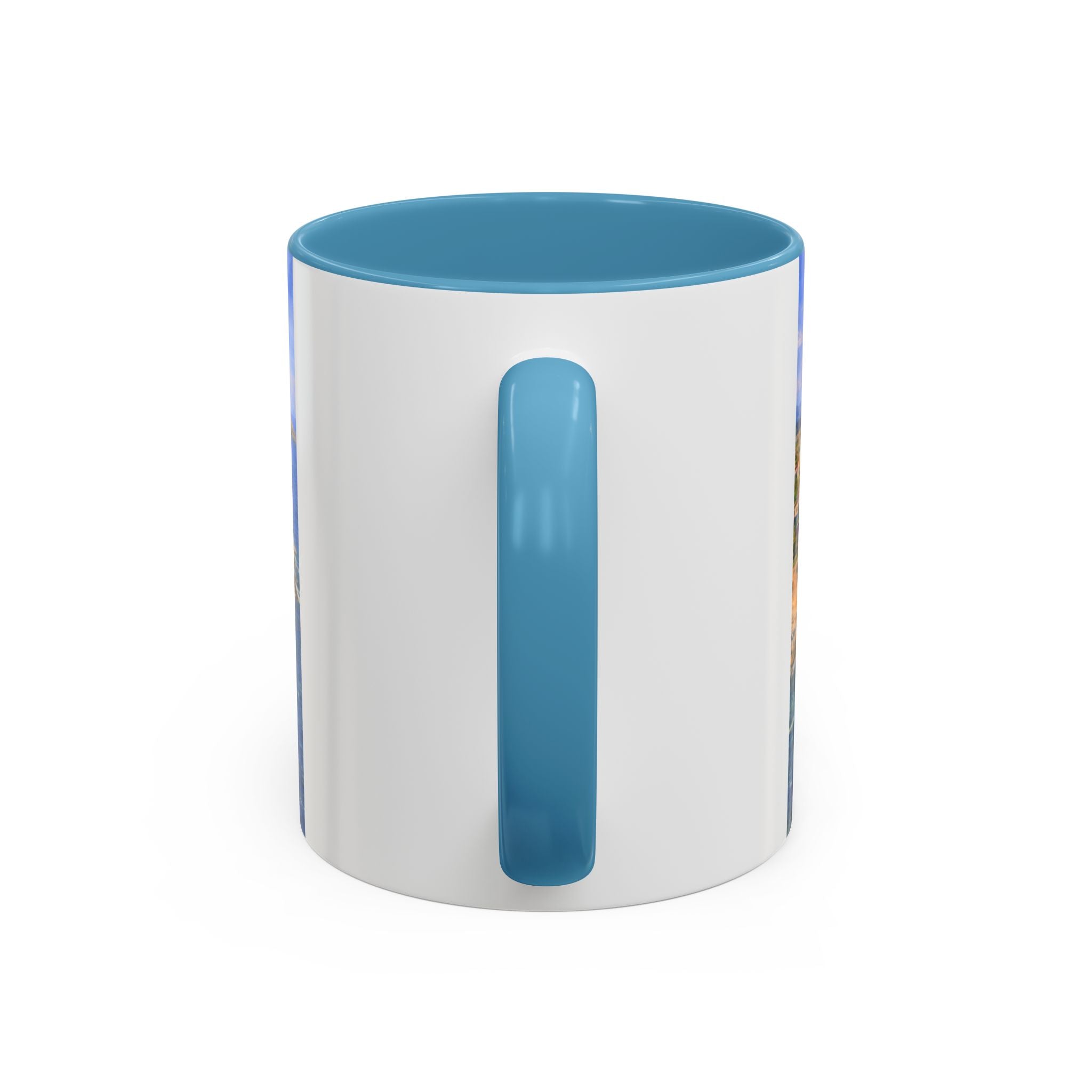 Coastal Village Accent Coffee Mug — Scenic Seaside Artwork 11/15oz